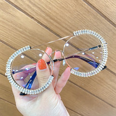 Women's Round 'Gems' Oversized Sunglasses