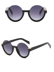 Men's Half Frame Round 'Different' Gradient Sunglasses F