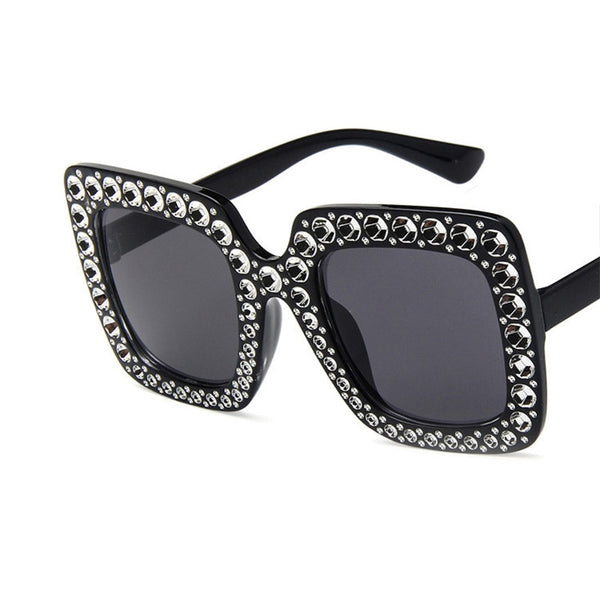 Women's Oversized Square 'Camilla' Plastic Sunglasses