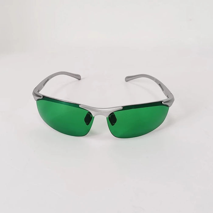 Men's Green Lens 'Saiki K' Plastic Sunglasses