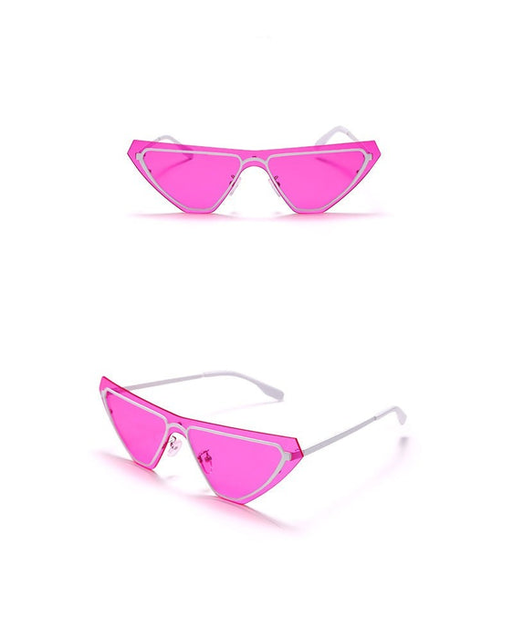 Women's Steampunk Rimless 'New wave Of Shades'Metal Sunglasses