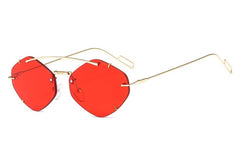 Women's Rimless Polygon 'Lady Lila ' Metal Sunglasses