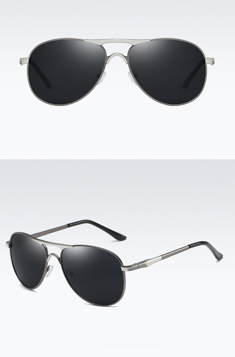 Men's Polarized Round 'Cherry' Metal Sunglasses