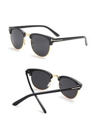 Men's Round 'Mission Impossible' Plastic Sunglasses