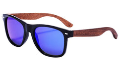 Men's Polarized Rectangle 'Bruno' Wooden Sunglasses