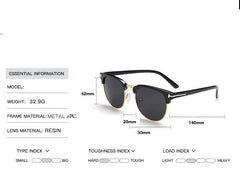 Men's Round 'Mission Impossible' Plastic Sunglasses