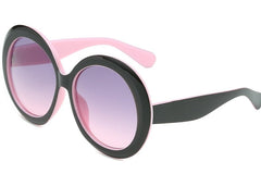 Women's Oversized Round 'Estetica' Plastic Sunglasses