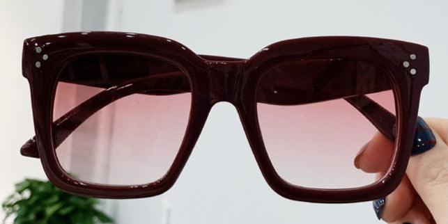 Women's Oversized Square 'Bum ' Retro Sunglasses