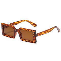 Women's Small Rectangular 'Laarni' Plastic Sunglasses