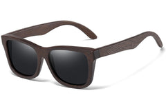 Men's Polarized 'Black Widow' Wood Sunglasses