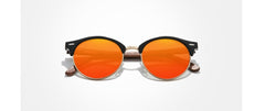 Women's Round 'Kacy' Wooden Sunglasses