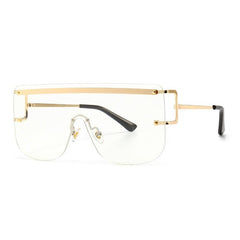 Women's Browline Rimless 'I See Through You' Alloy Sunglasses