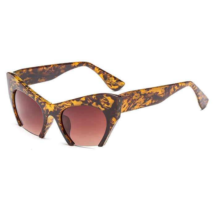 Women's Half Frame Cat Eye 'Appeals' Plastic Sunglasses