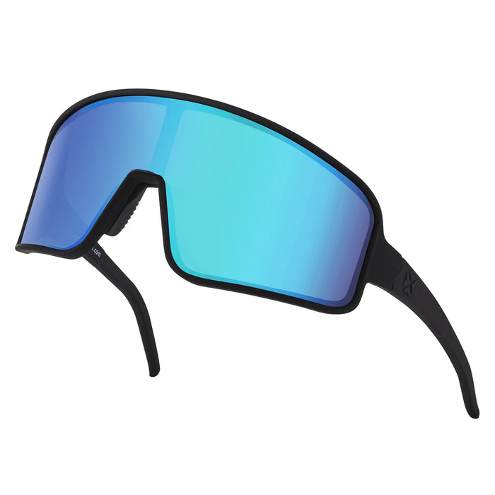 Unisex 'Blue Rain' Polarized Active Sport & Biking Sunglasses