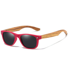 Women's Oval 'Blue Faith' Wooden Sunglasses