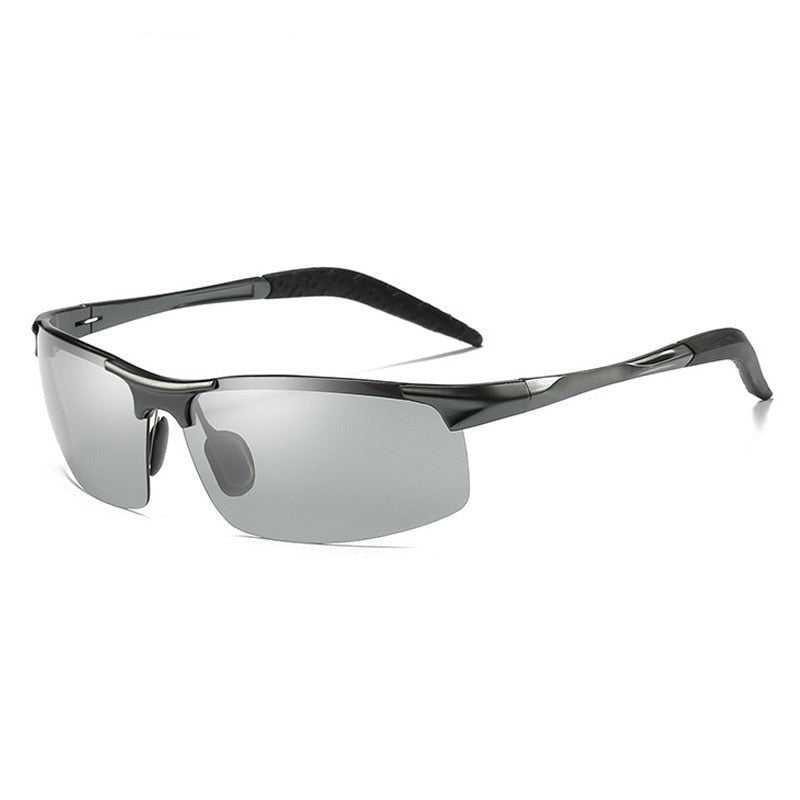 Men's Cycling Semi Rimless 'Lynch' Metal Sports Sunglasses