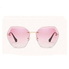 Women's Oversized Square 'The Static' Rimless Sunglasses