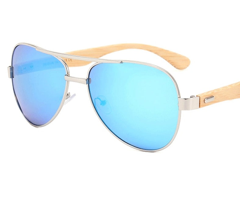 Men's Polarized Oval 'Plushbox ' Wood Cycling Sunglasses