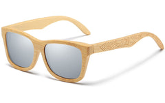 Men's Polarized Oval 'Wood 101' Wooden Sunglasses