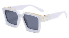 Women's Square 'Clarity Spot' Plastic Sunglasses