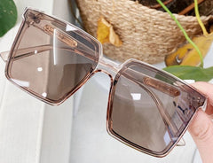 Women's Oversized Square 'Dagny Love' Plastic Sunglasses