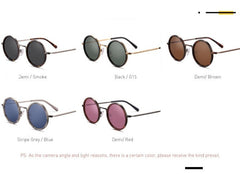 Men's Polarized Round 'Ramzam' Metal Sunglasses