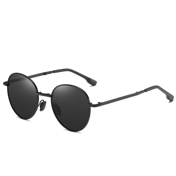 Unisex Folding Round 'The Stylish'  Metal Sunglasses