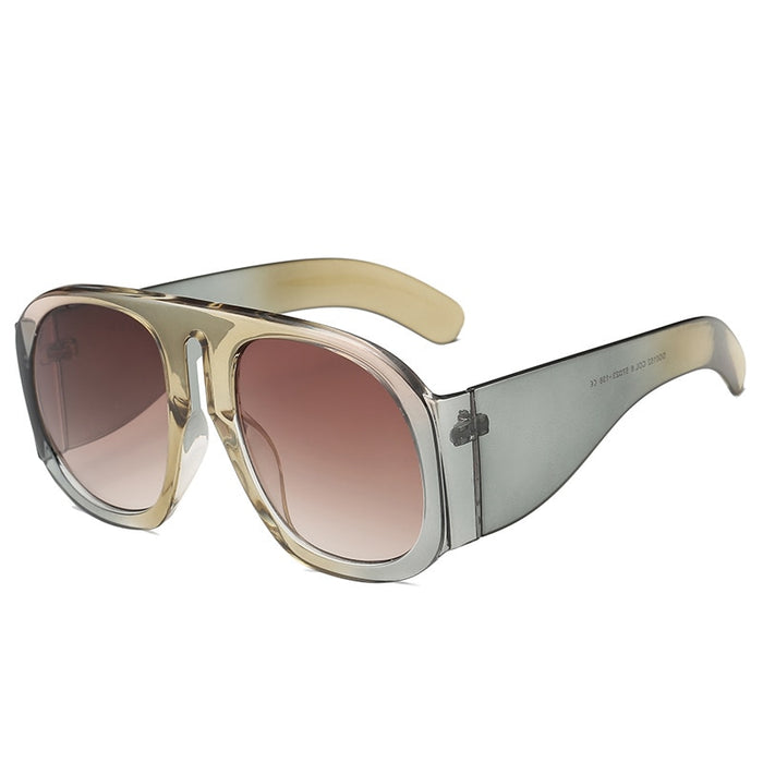 Women's Retro Oversized 'Sassy Pants' Oval Sunglasses