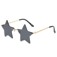 Women's Rimless Star 'Starfish' Metal Sunglasses