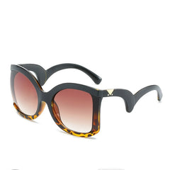 Women's Square 'Fantasy' Oversized Sunglasses