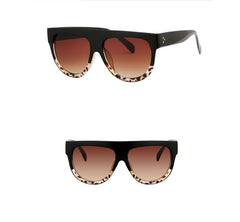 Women's Oversized Frame 'Black Shades' Square Sunglasses