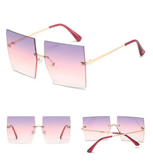 Women's Vintage Square 'Classy Ella' Metal Sunglasses