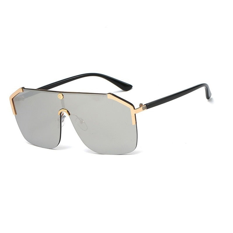 Women's Rimless 'Catwalk' Square Alloy Sunglasses