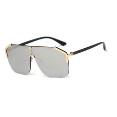 Women's Rimless 'Catwalk' Square Alloy Sunglasses