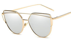 Women's Retro Cat Eye 'Adam' Metal Sunglasses