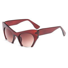 Women's Half Frame Cat Eye 'Appeals' Plastic Sunglasses