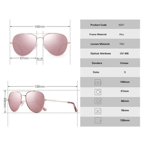 Women's Oval Vintage 'Over World' Metal Sunglasses