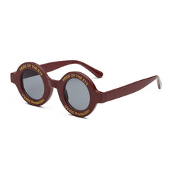 Women's Retro Small Round 'Leopard' Plastic  Sunglasses