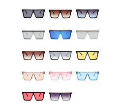 Men's  Oversized Square 'The Flashy' Plastic Sunglasses