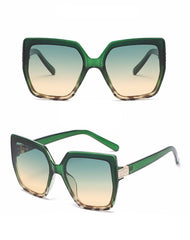 Women's Oversize Square 'Bewitching' Plastic Sunglasses