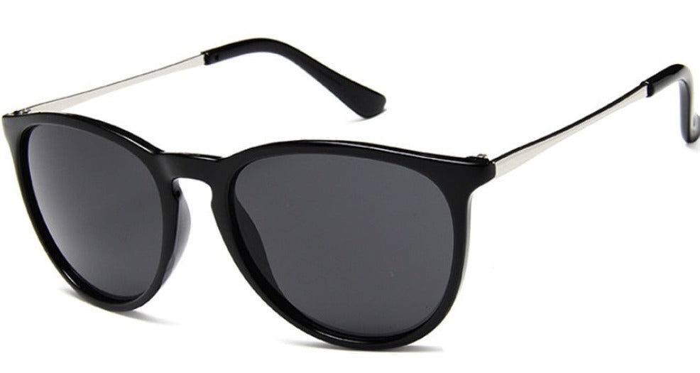 Unisex Retro 'Snazzy' Round Sunglasses