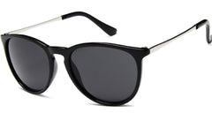 Unisex Retro 'Snazzy' Round Sunglasses