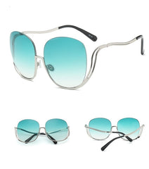 Women's Rimless 'Flight' Gradient Sunglasses