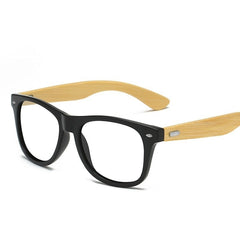 Men's Polarized Square 'Stream' Wooden Sunglasses