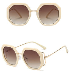 Women's Square 'Fine Shine' Plastic Sunglasses