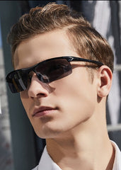 Men's Polarized Sports 'Lazar Eye Wear' Metal Sunglasses