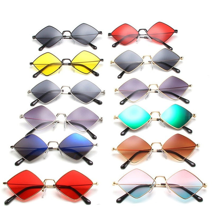Women's Small Square 'Zion ' Metal Sunglasses