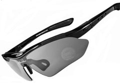 Unisex Cycling Semi Rimless 'Bender' Plastic Sports Sunglasses