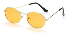 Women's Oval 'Brute' Metal Sunglasses