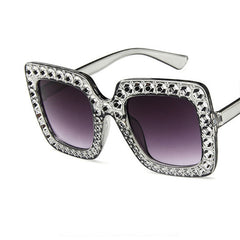 Women's Oversized Square 'Camilla' Plastic Sunglasses